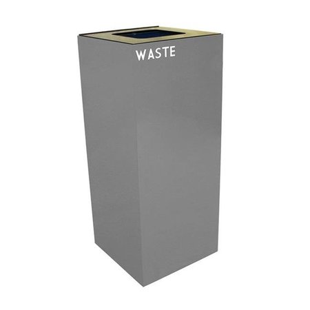 WITT INDUSTRIES Witt Industries 36GC03-SL 36 Gallon Indoor Recycling Container With Square Opening; Slate 36GC03-SL
